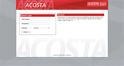 Desktop Screenshot of iqubedlogin.acosta.com